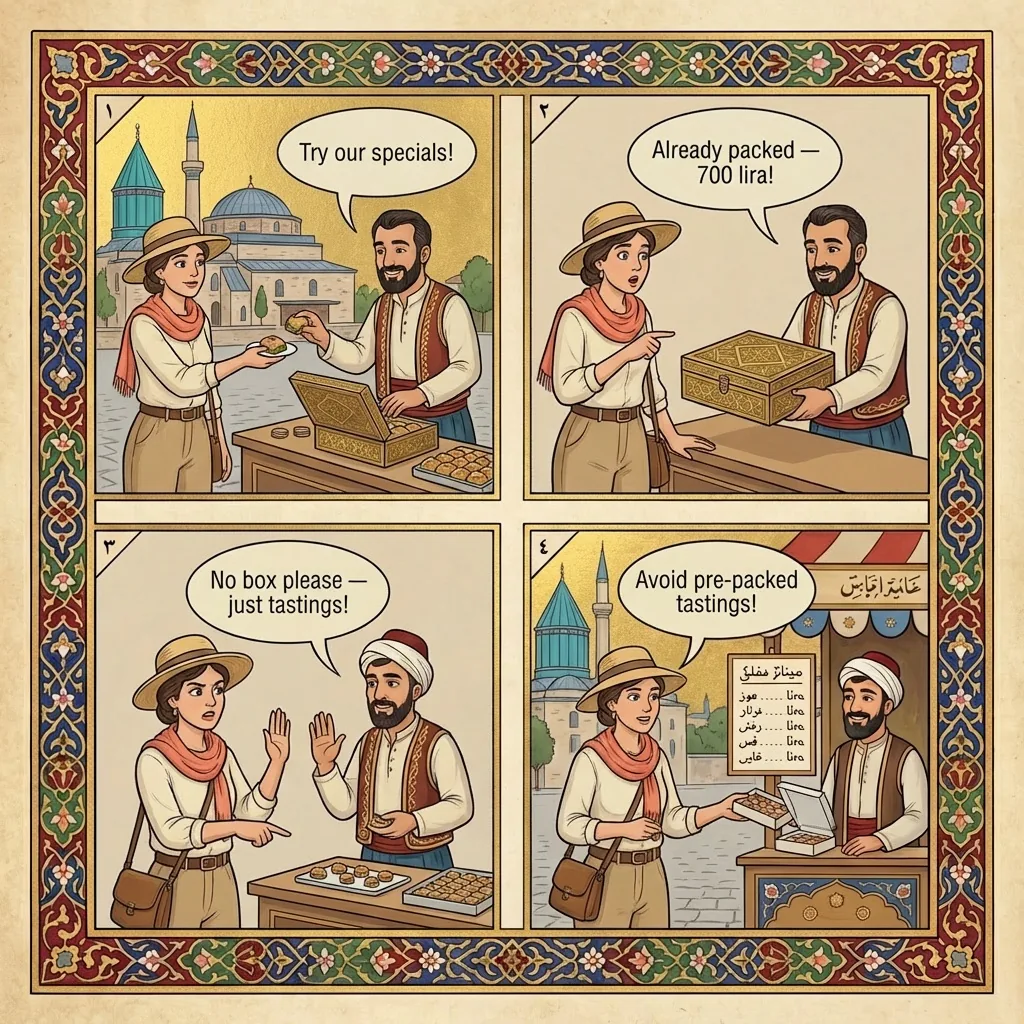 The Lokum Tasting Pressure Sale — comic illustration