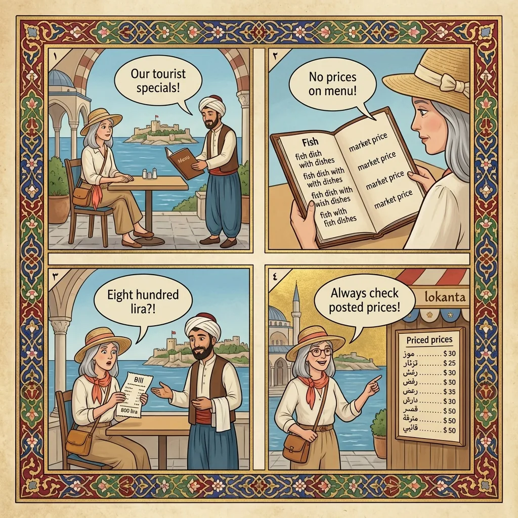 The Bar Street Tourist-Menu Trap — comic illustration