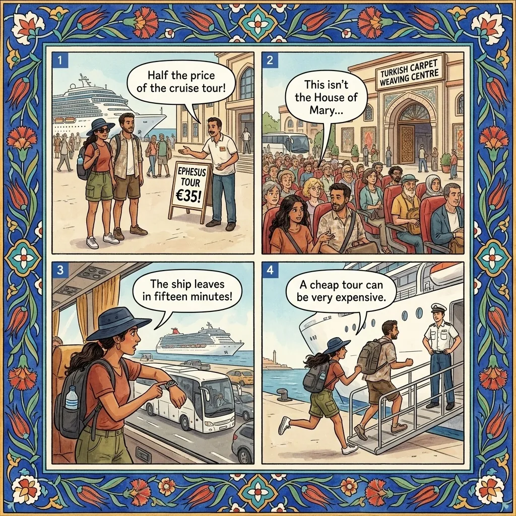 The Phantom Ephesus Shore Excursion — comic illustration