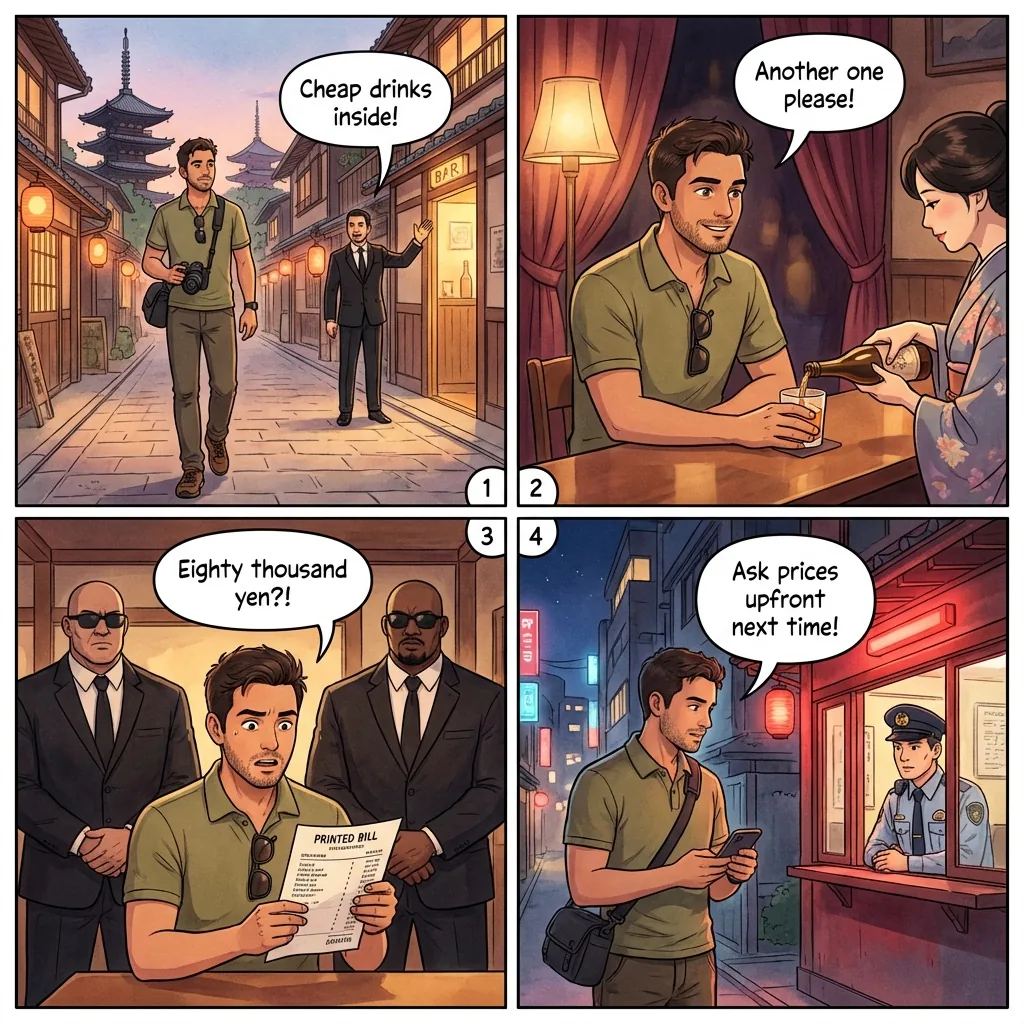 Bar Tout / Hostess Bar Trap — comic illustration