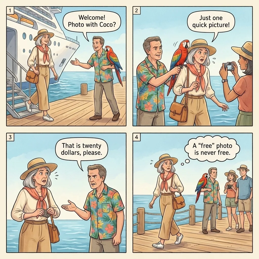 Photo Opportunity Ambush — comic illustration