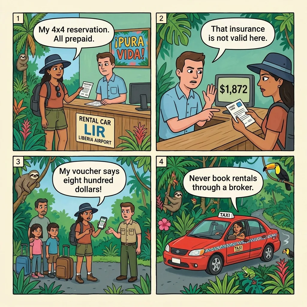 Hertz LIR Counter Phantom-Fee Stack — comic illustration