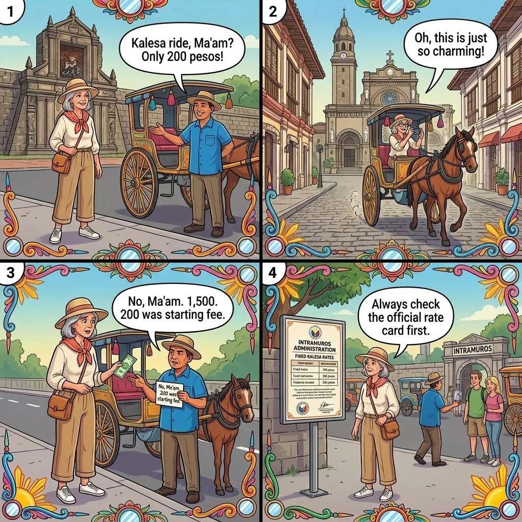 The Intramuros Kalesa 'Starting Fee' Switch — comic illustration