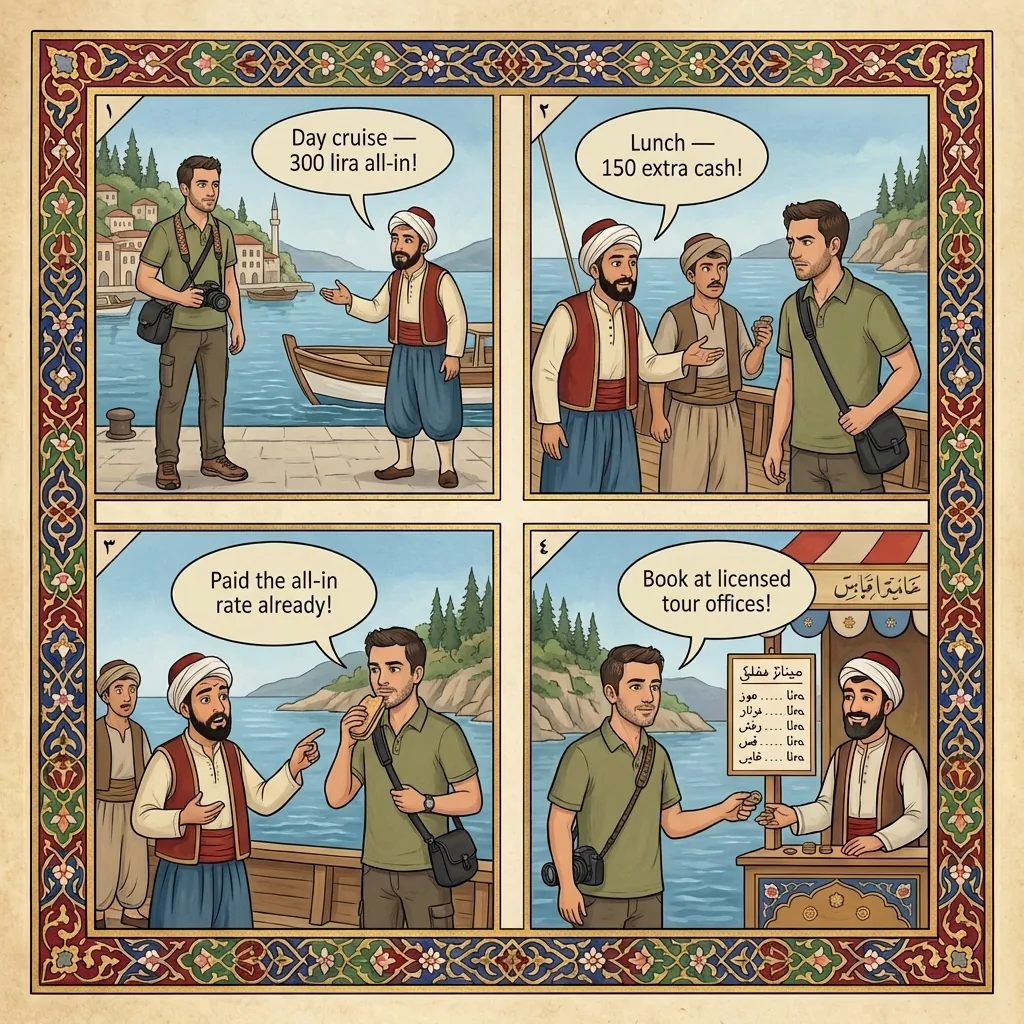 Boat Trip All-Inclusive That Isn't — comic illustration