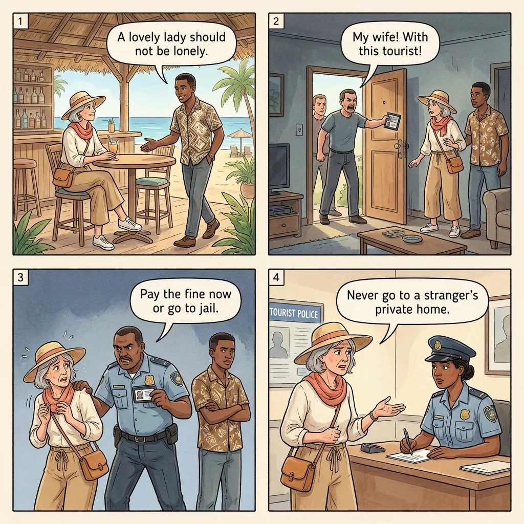The Romance Scam Shakedown — comic illustration