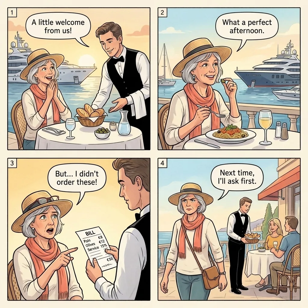 The Port Hercule Bill-Padding Setup — comic illustration