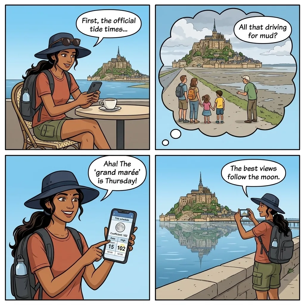 Tide Timing Trap — comic illustration