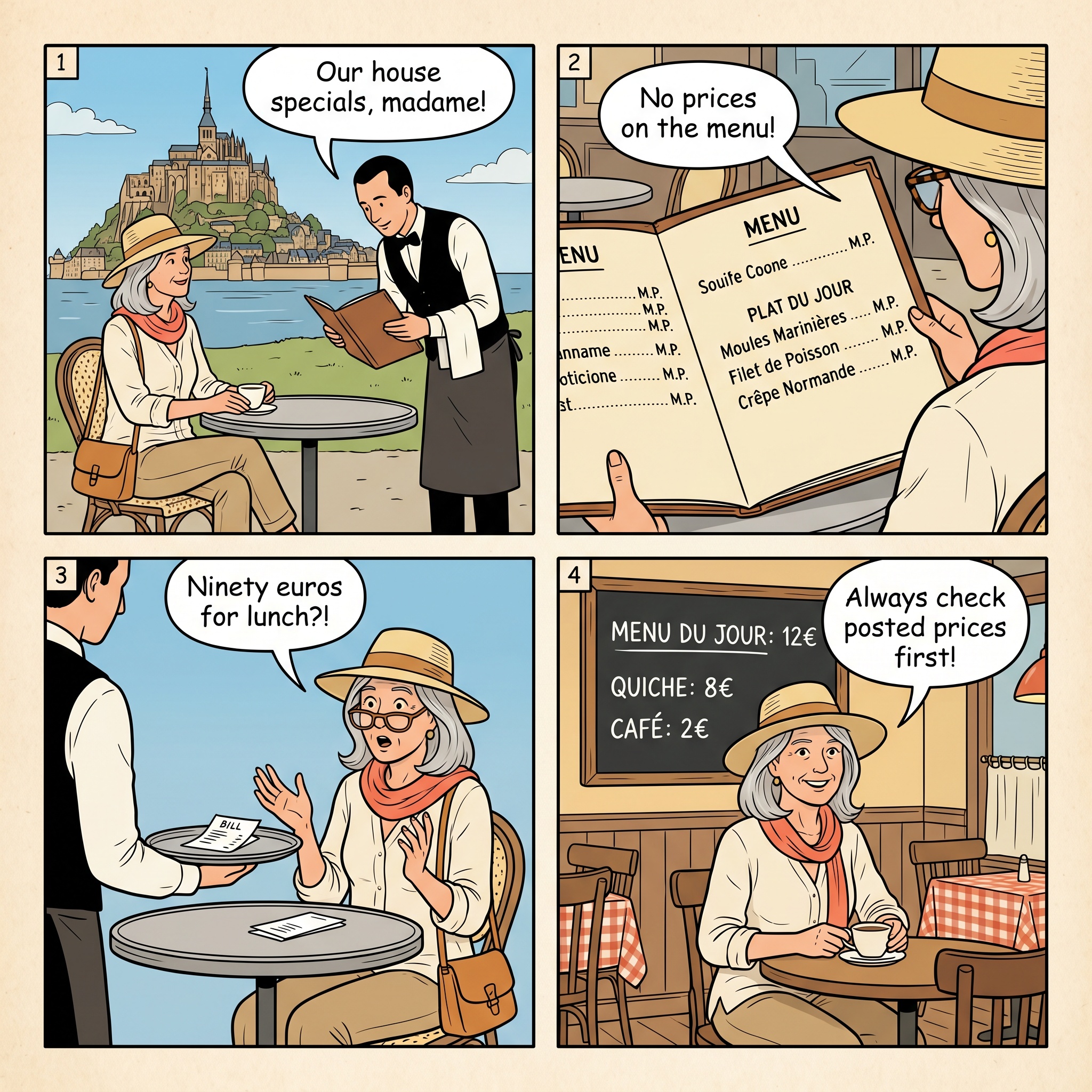 Island Restaurant Tourist Trap — comic illustration