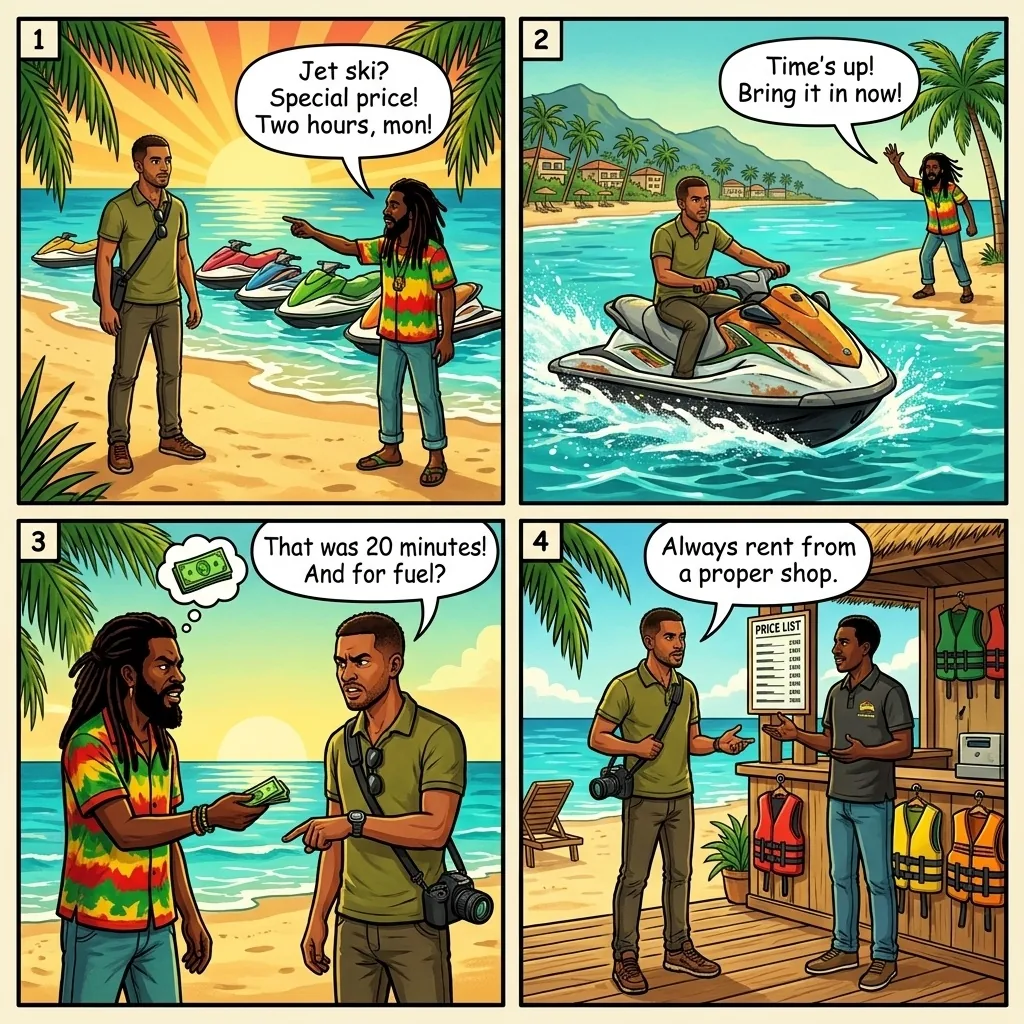 Water Sports Bait-and-Switch — comic illustration
