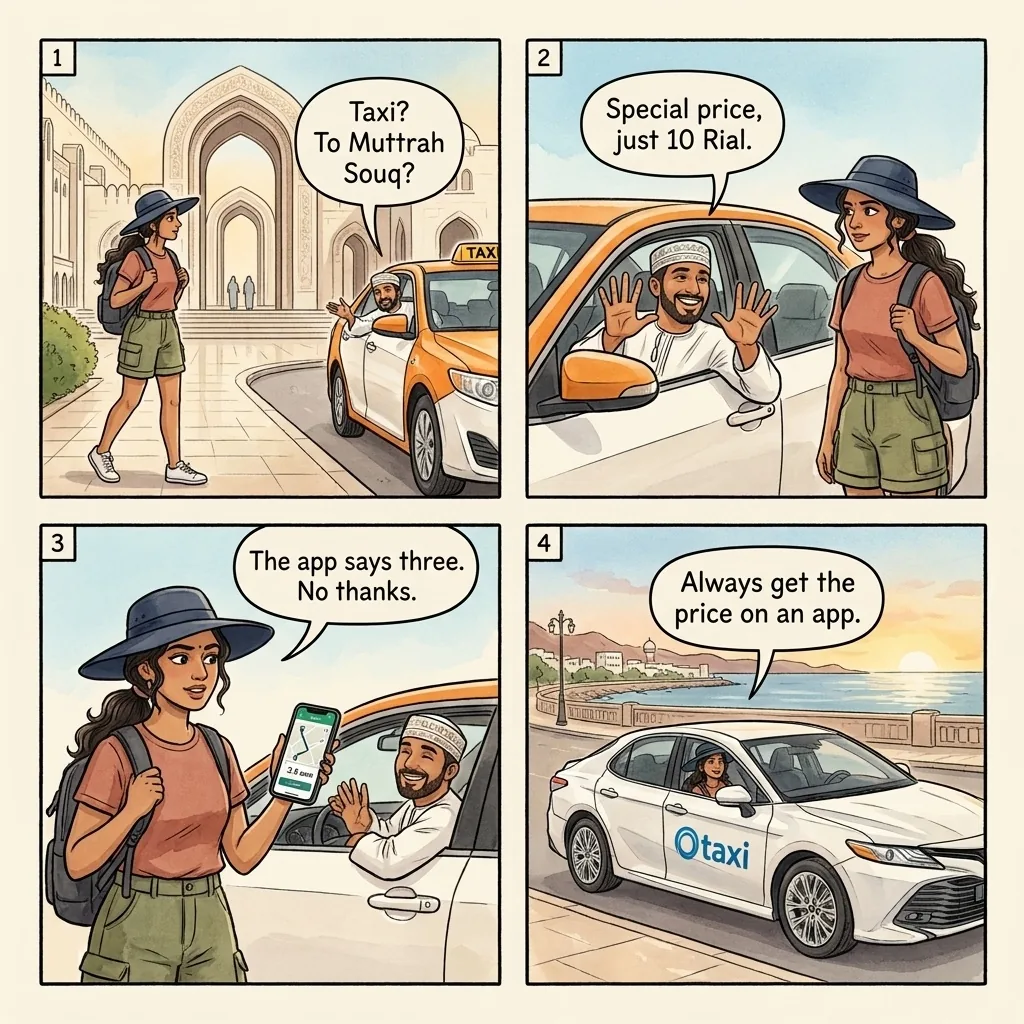 The Muttrah Corniche No-Meter Quote — comic illustration