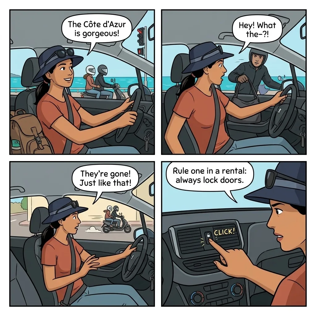 Vol à la Portière — comic illustration