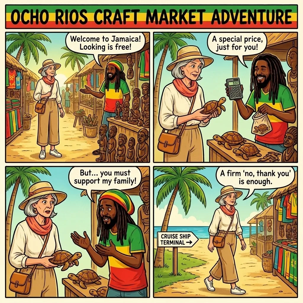 The Craft Market Guilt Trip — comic illustration