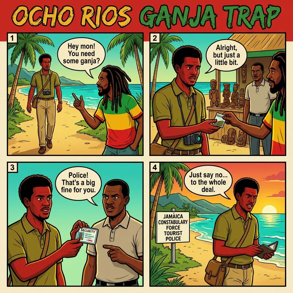 The Drug Solicitation and Setup — comic illustration
