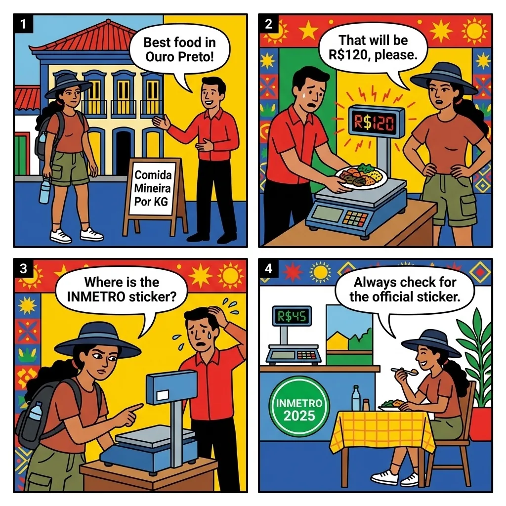 The Comida Mineira Scale Trap — comic illustration