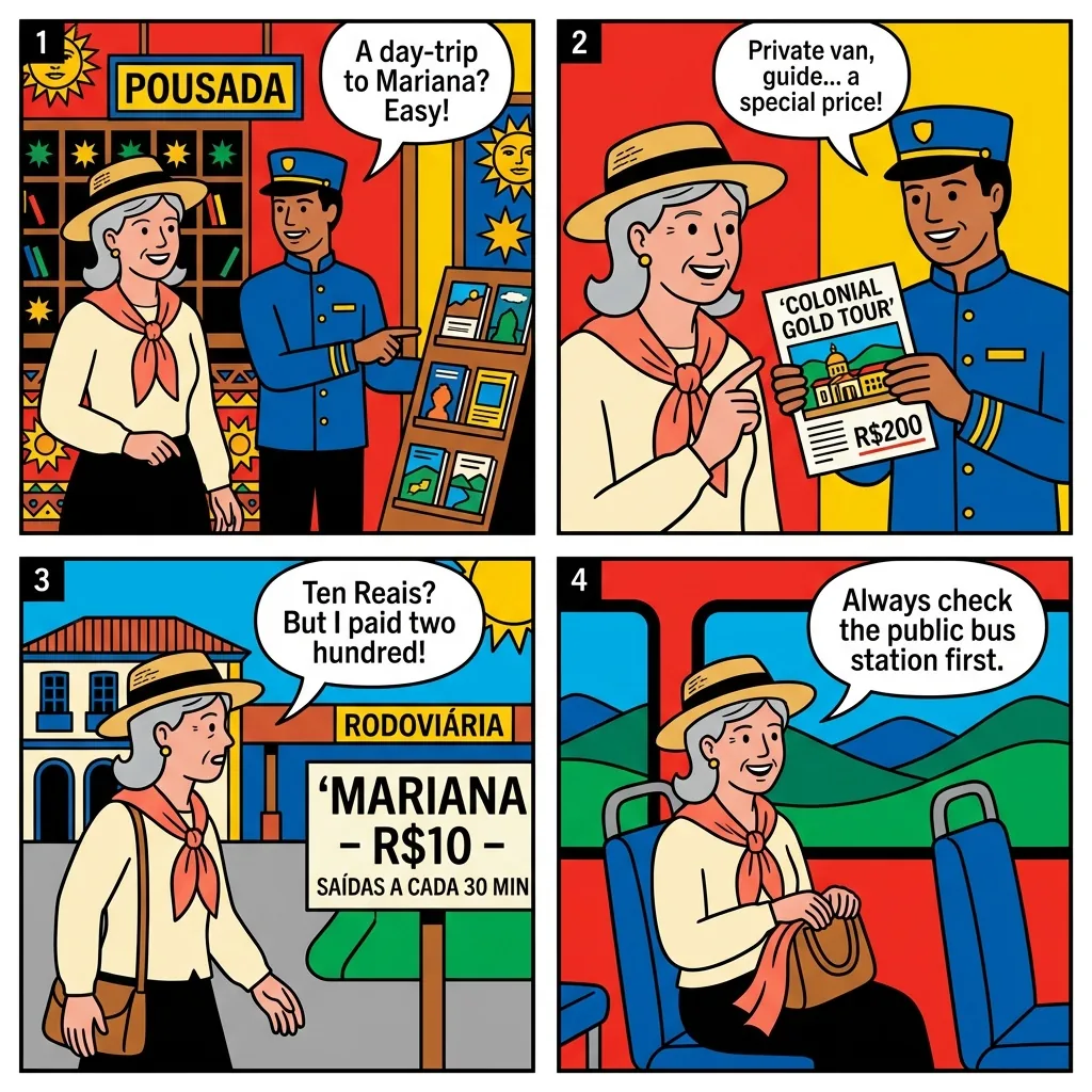 The Mariana R$200 Tour Combo — comic illustration