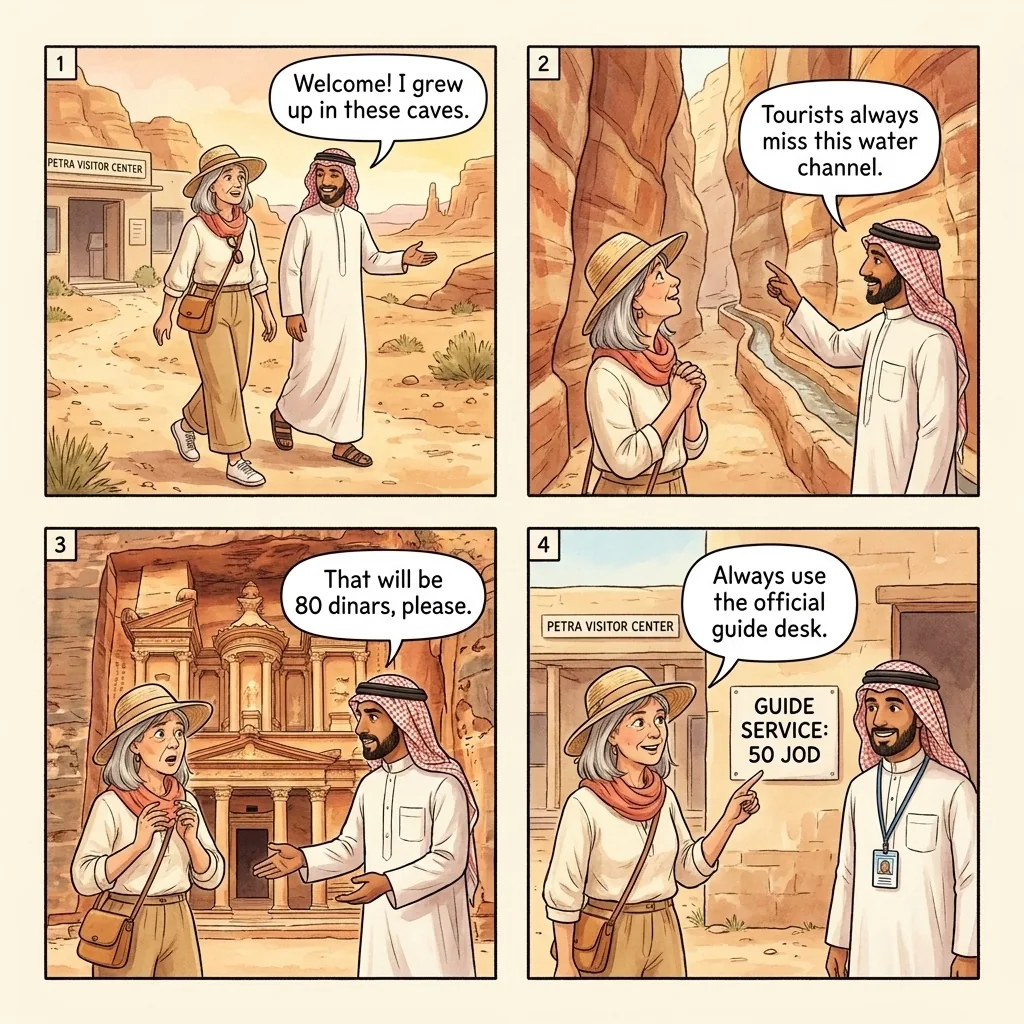 The Petra Entrance Unofficial-Guide $80 Reveal — comic illustration