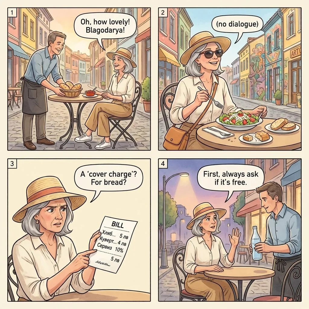 Kapana Restaurant Tourist-Zone Bill Padding — comic illustration