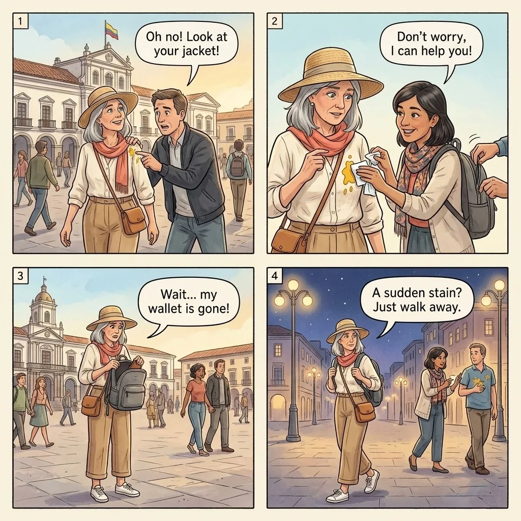 The Mustard Scam — comic illustration
