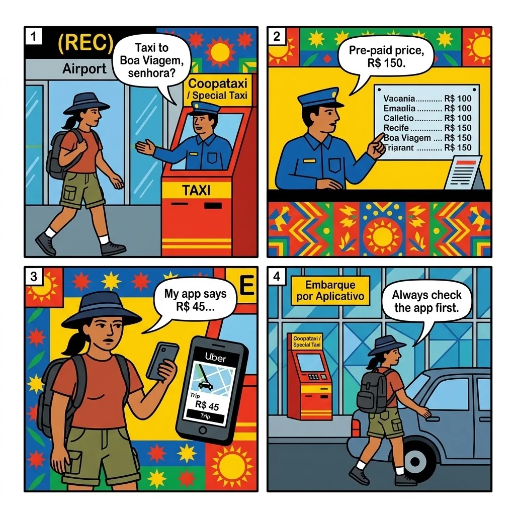 The REC Coopataxi Kiosk — comic illustration