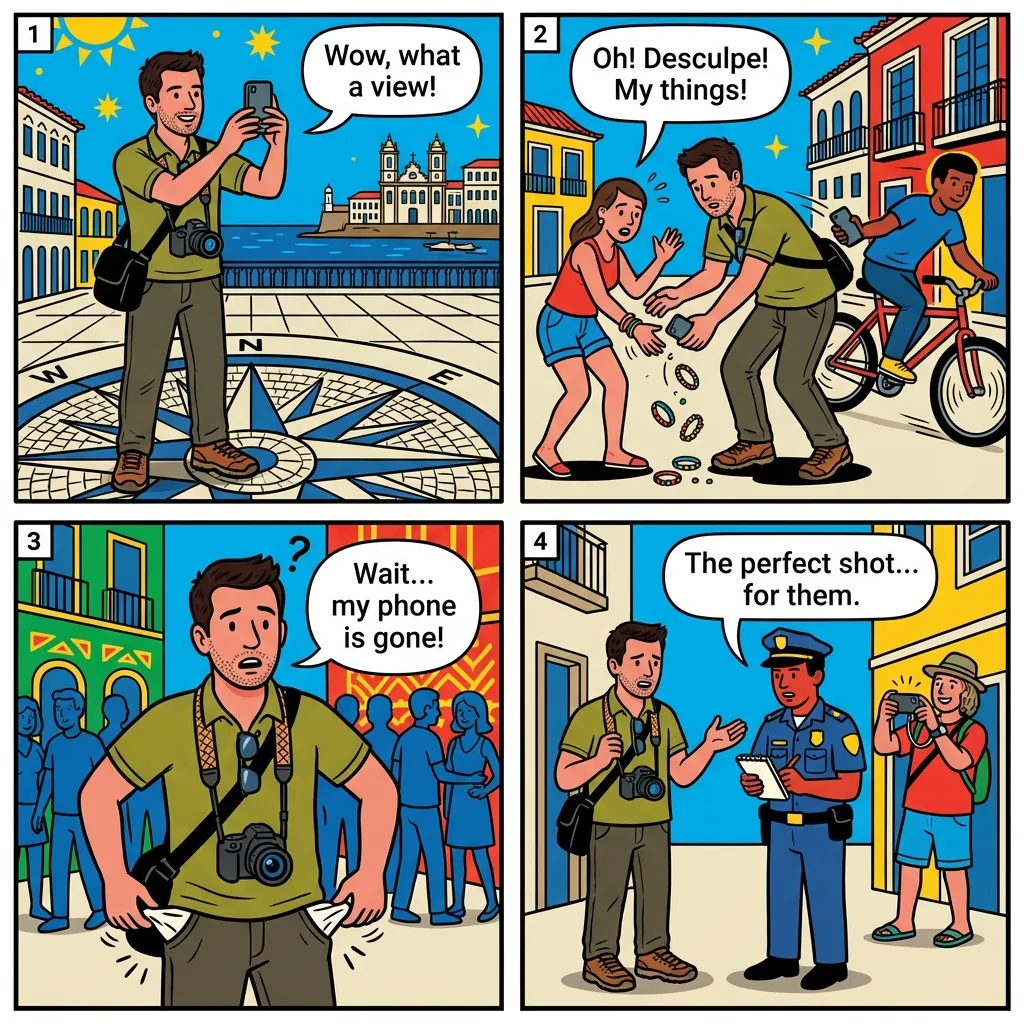 The Marco Zero Compass Lift — comic illustration