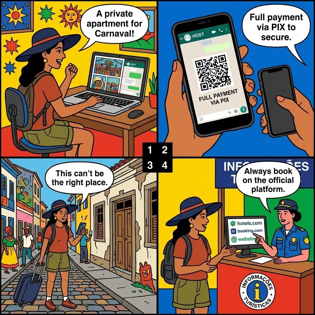 The Galo da Madrugada PIX Trap — comic illustration