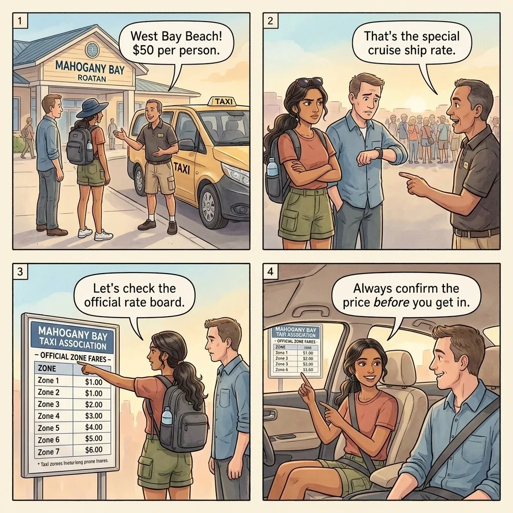 Taxi Fare Inflation — comic illustration