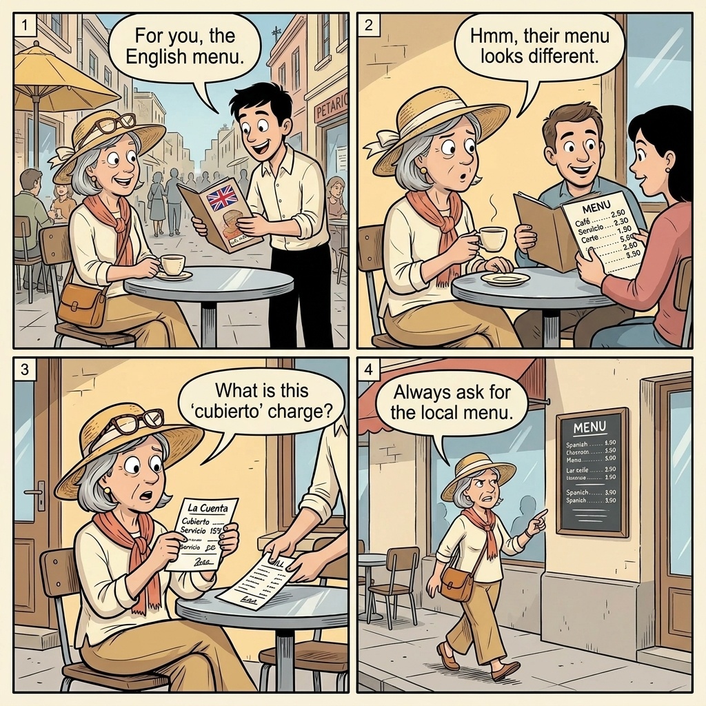 Rosario Costanera Restaurant Bill-Padding & Peatonal Córdoba Dual-Pricing — comic illustration