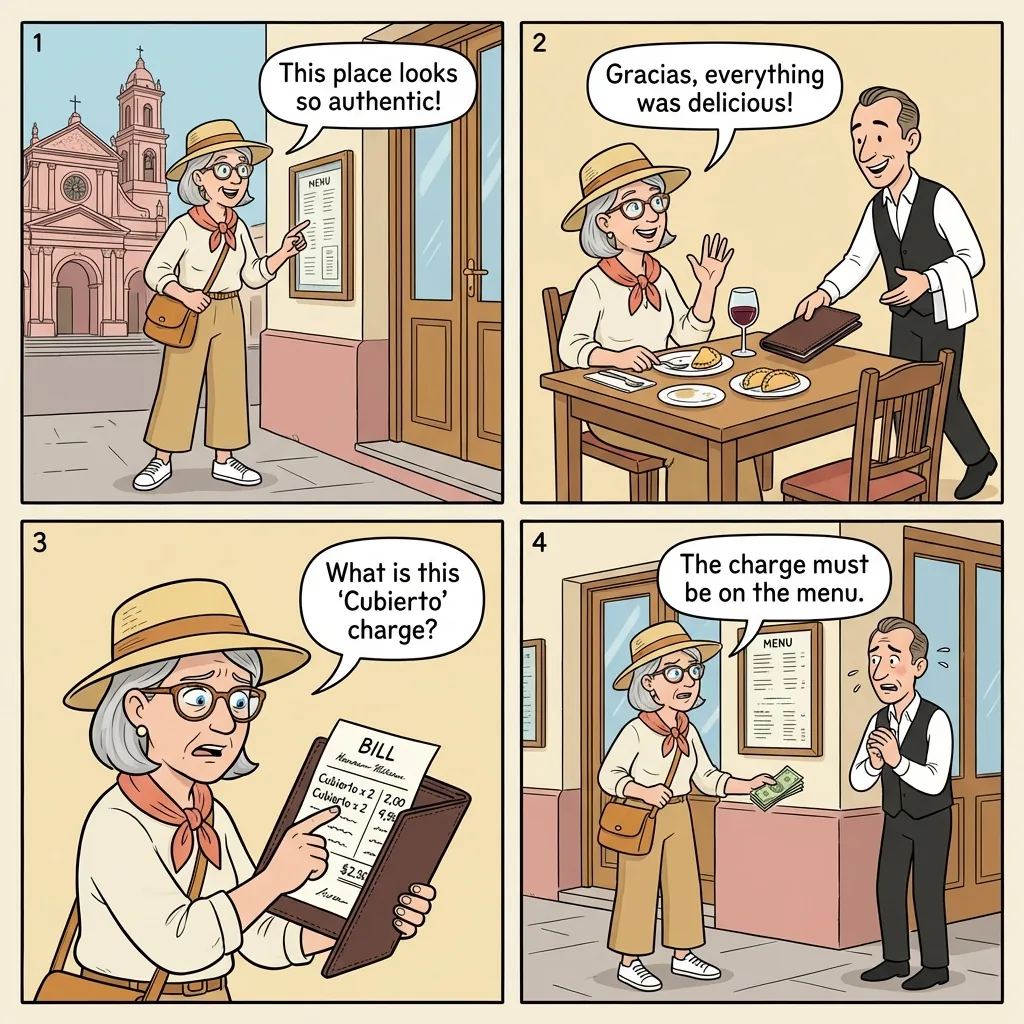 Salta Restaurant Tourist-Menu Dual Pricing — comic illustration