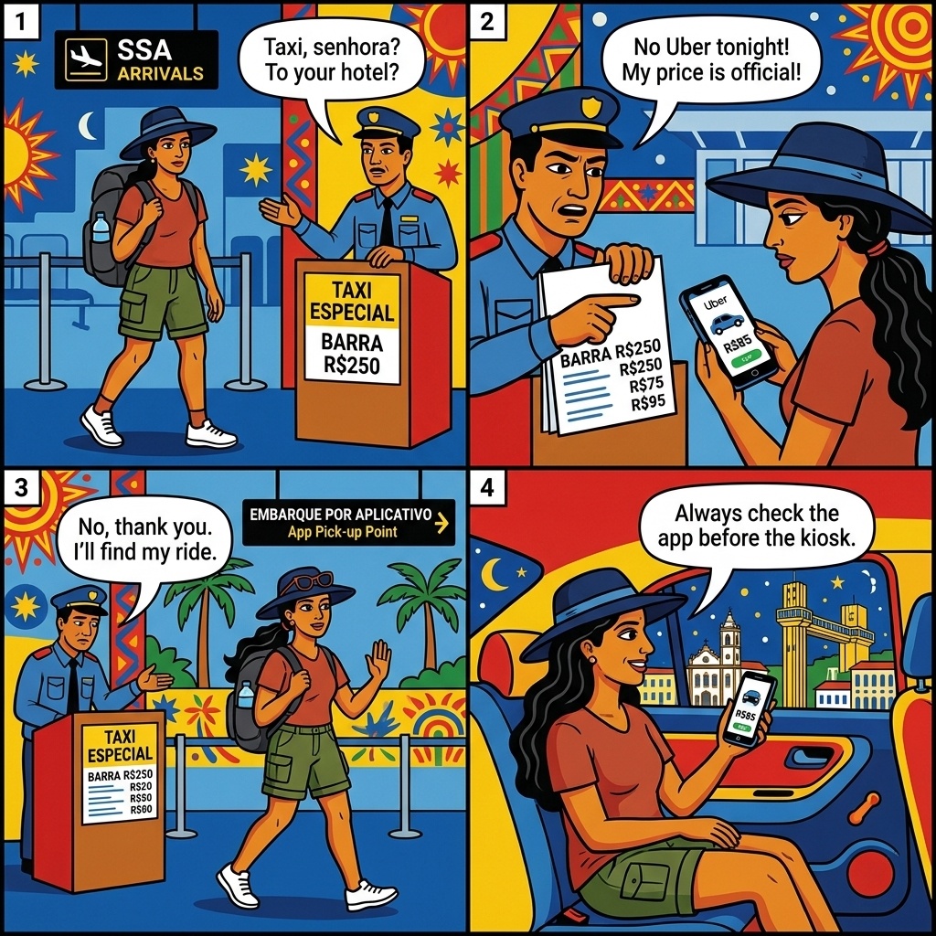 Pelourinho Ribbon-Tying Forced Tip — comic illustration