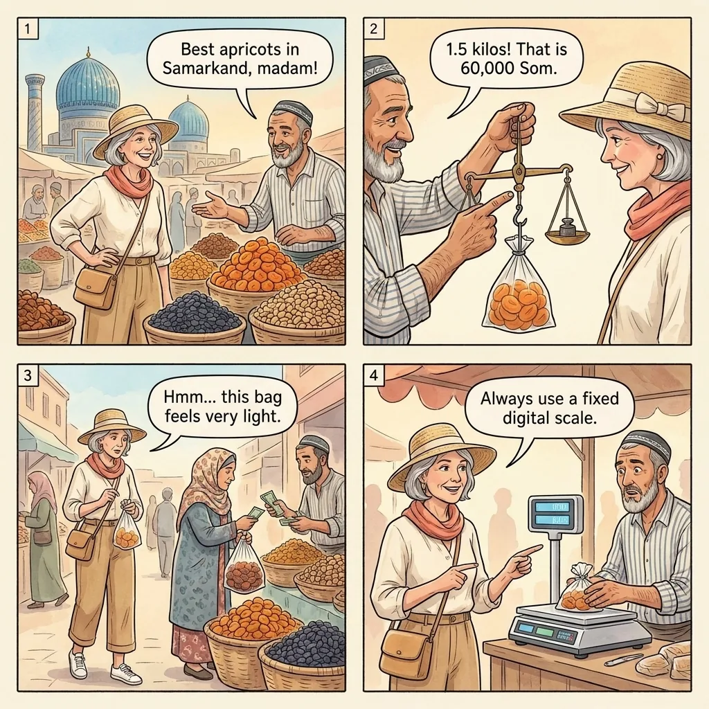 The Siab Bazaar Tourist-Price Quote — comic illustration