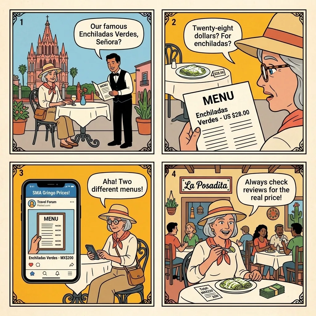 Gringo-Era Centro Price Gouging — comic illustration