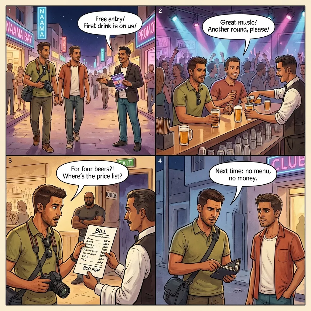 The Nightclub Drink Inflate — comic illustration