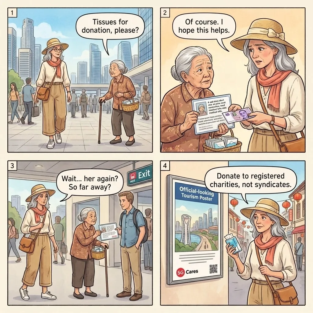 The CBD 'Charity Tissue' Syndicate — comic illustration