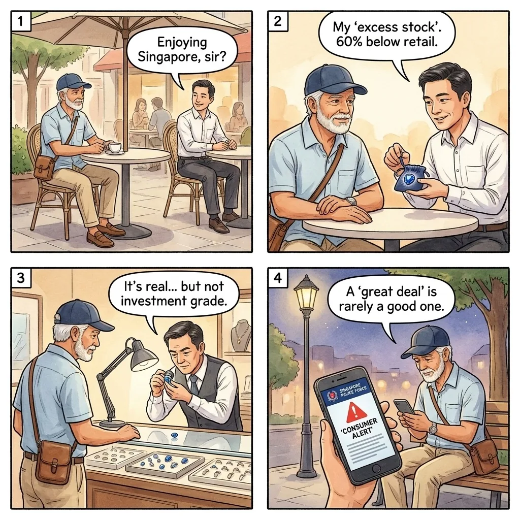 The Orchard Gem-Investment 'Excess Stock' Pitch — comic illustration