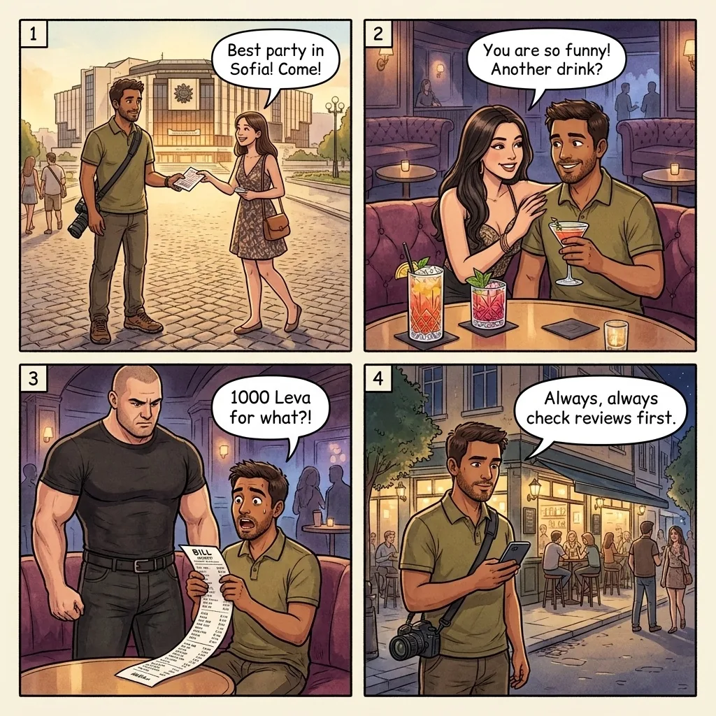 Overpriced Nightclub / Hostess Bar — comic illustration