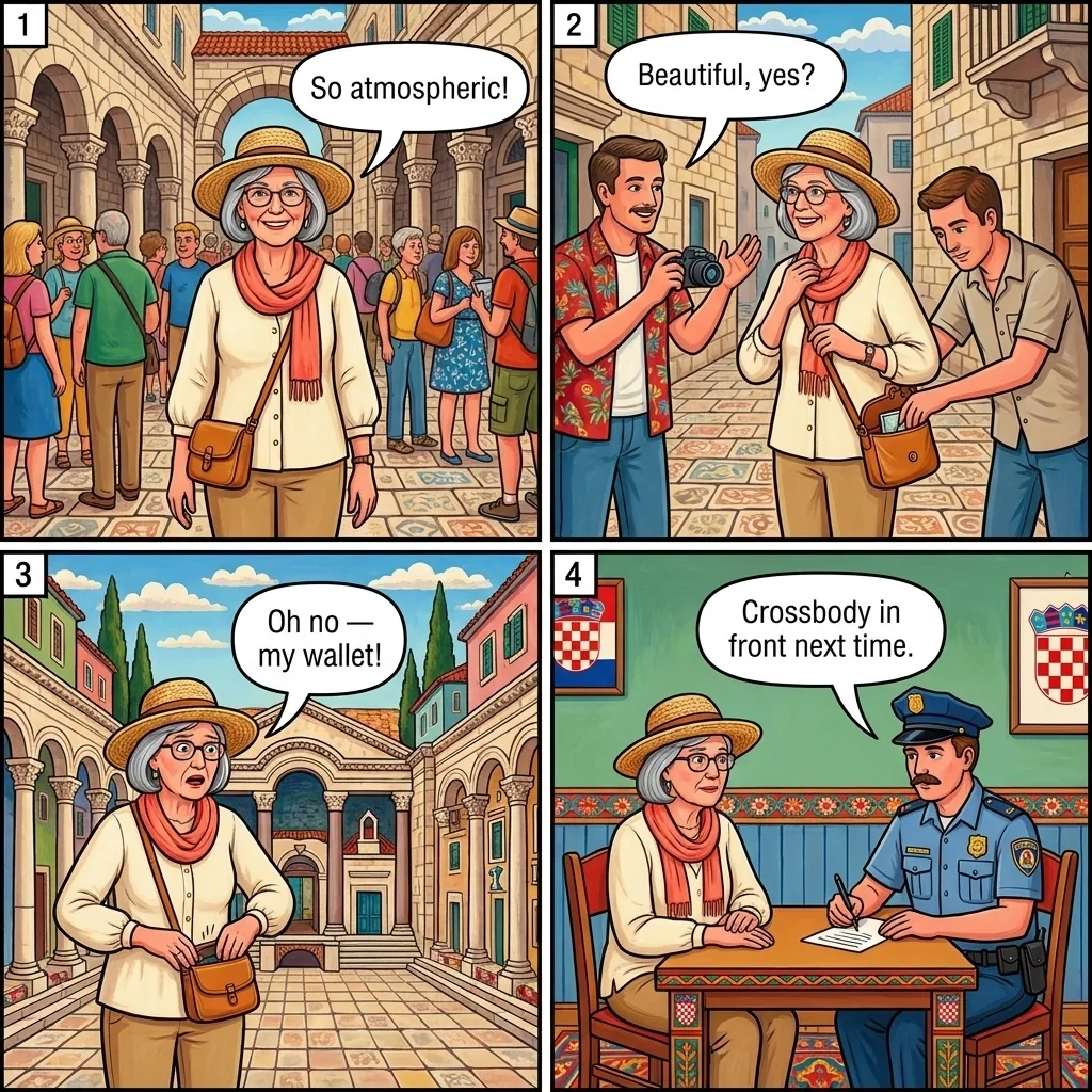 Old Town & Ferry Terminal Pickpocket — comic illustration