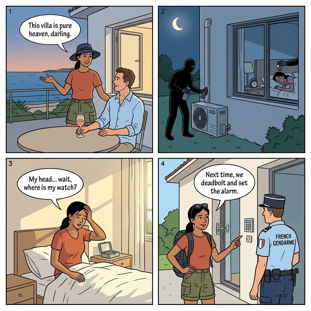Gas Burglary — comic illustration