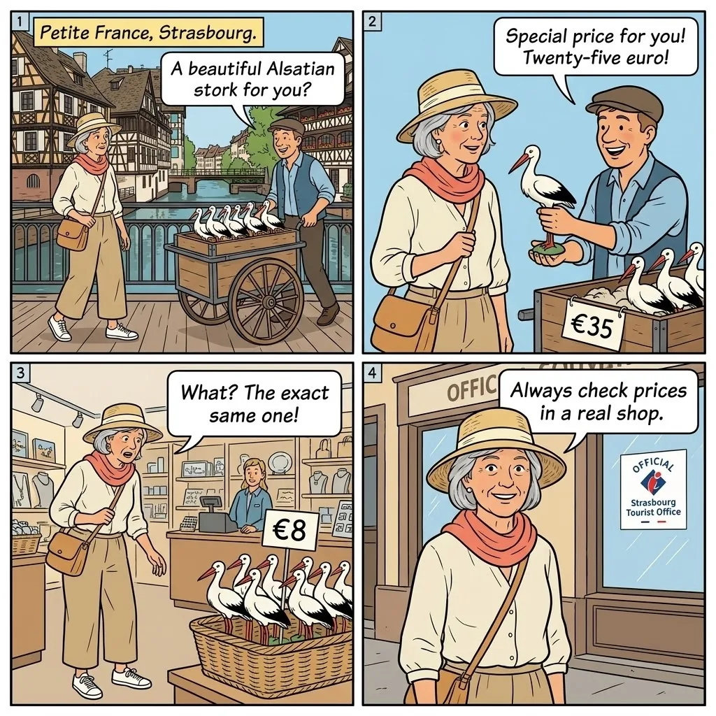 Street Vendor Overcharging — comic illustration