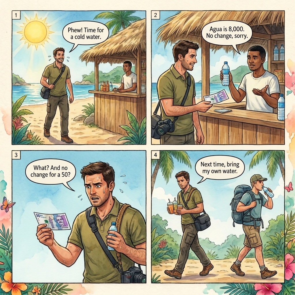 In-Park Vendor Captive-Market Overcharge — comic illustration