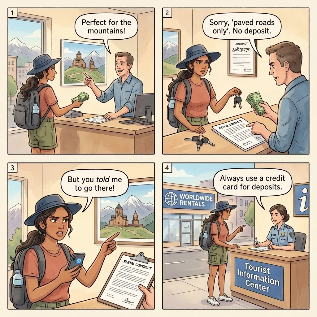 The Mimino Cash-Deposit Confiscation — comic illustration