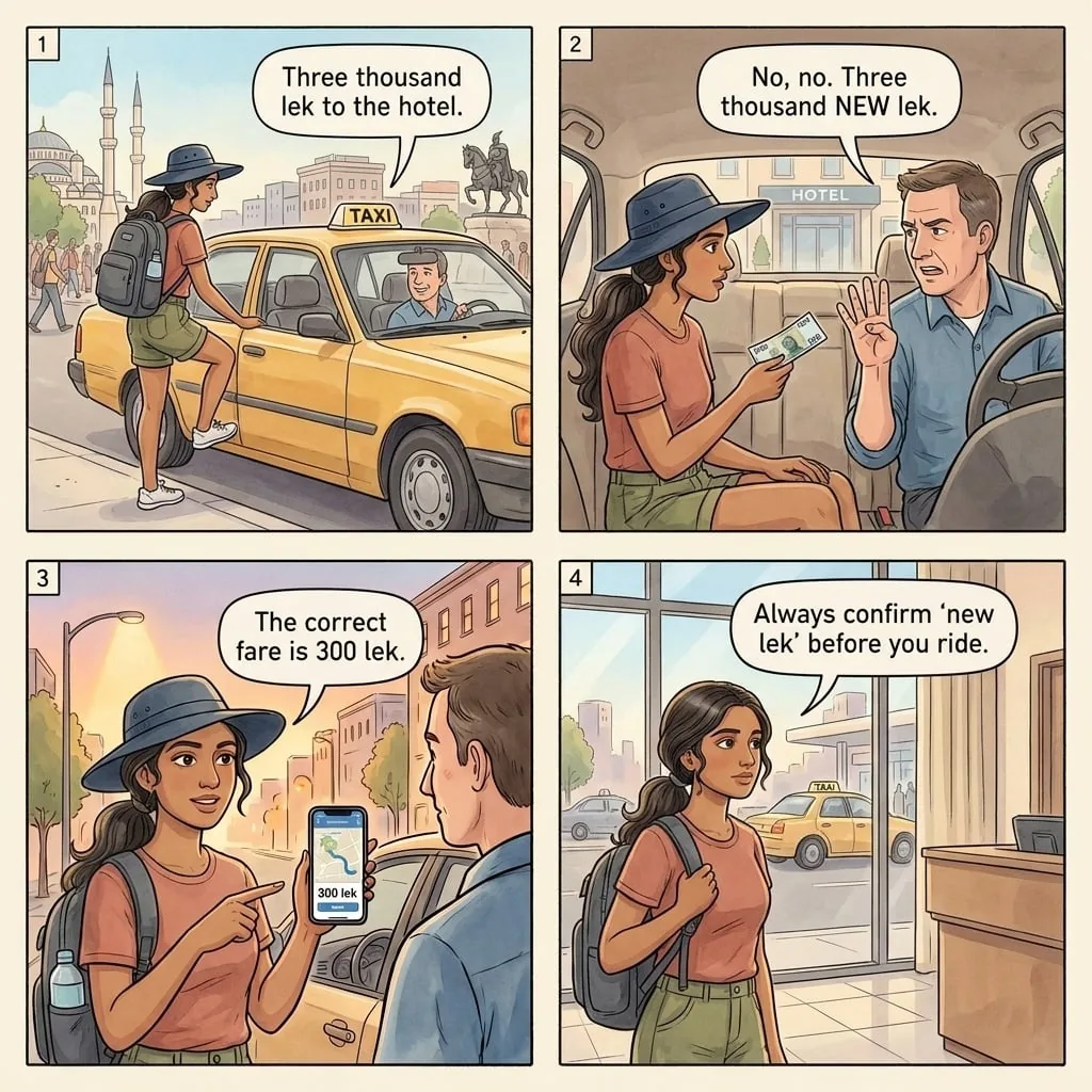 Old Lek vs New Lek Price Confusion — comic illustration