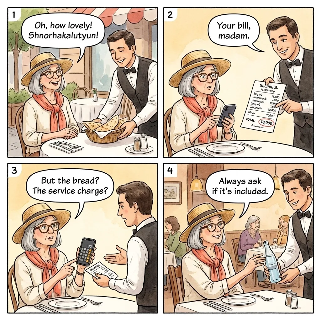 The Northern Avenue Restaurant Bill Pad — comic illustration