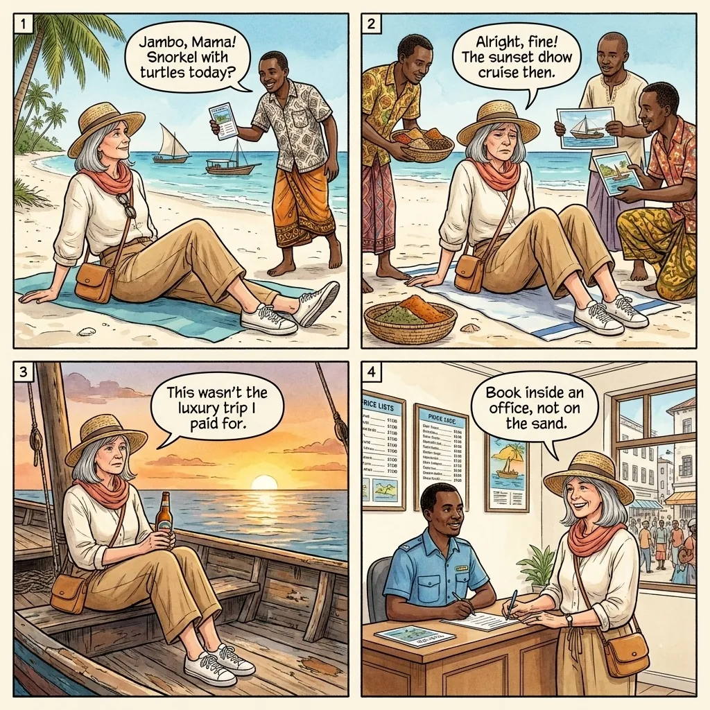 The Nungwi Papasi Hustle — comic illustration